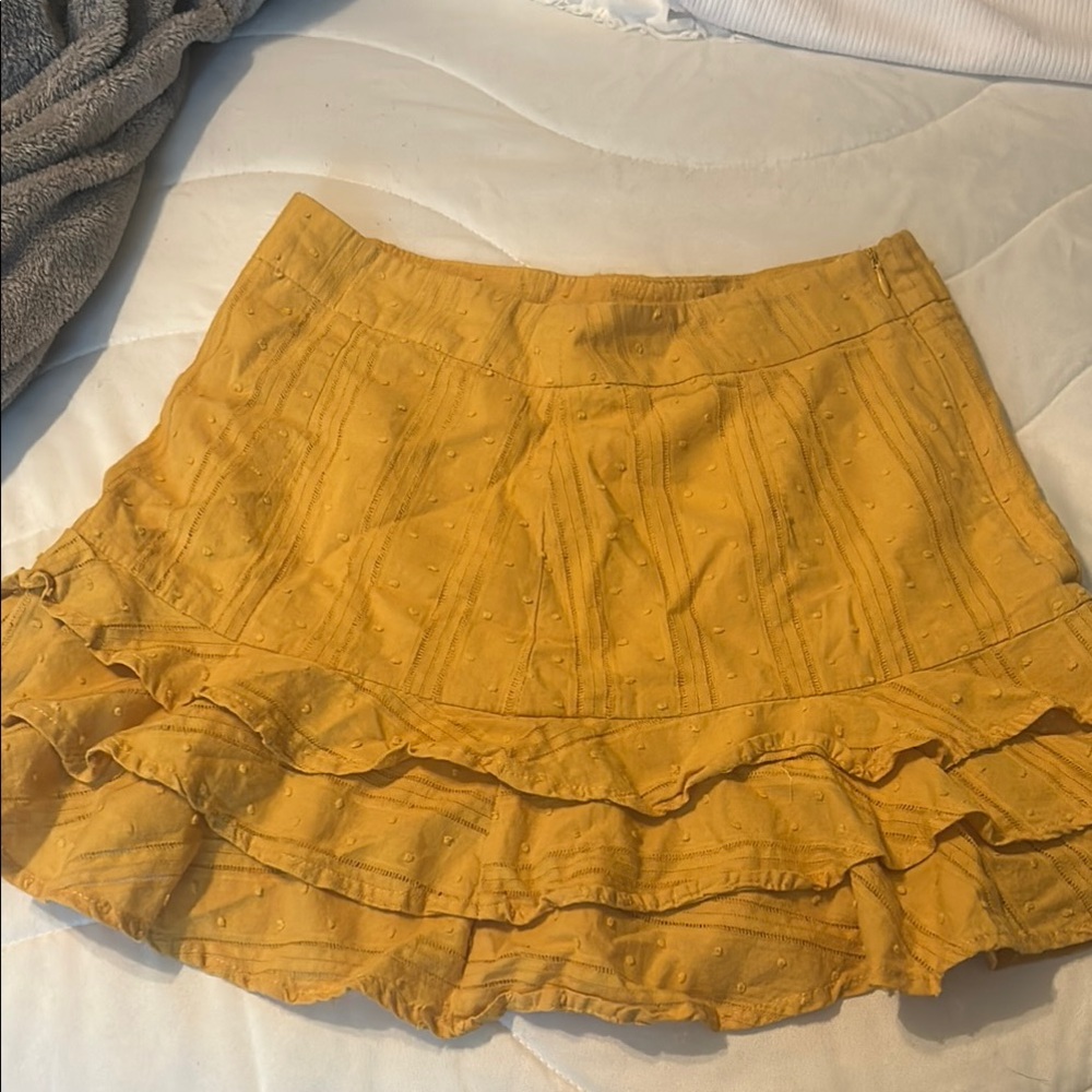 Yellow Ruffled Skirt